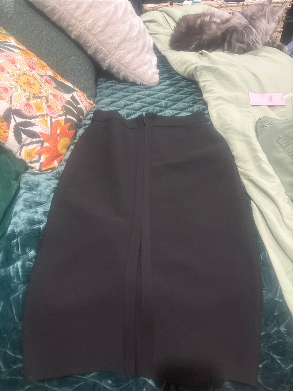 Women's Black Pencil Skirt - Tailored Mid-Length